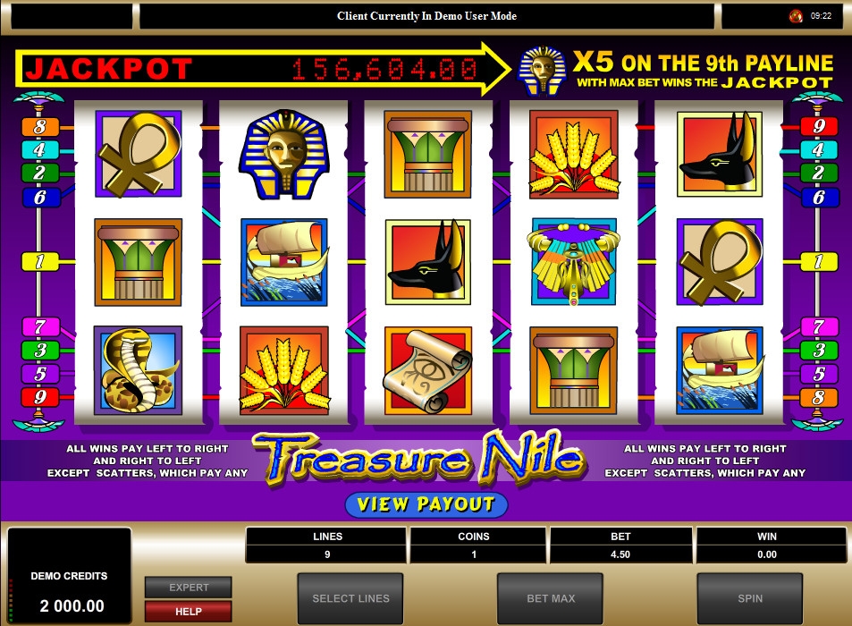 Treasure Nile - игровой автомат бесплатно без