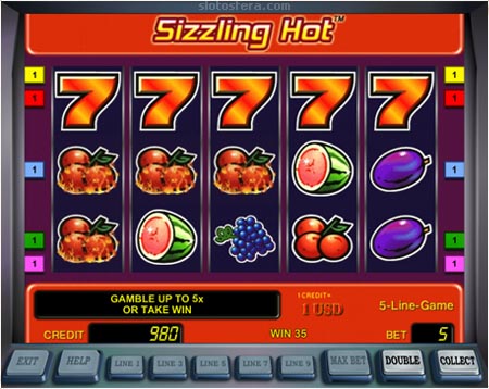 Игровой автомат Deluxe Sizzling Hot Сизлинг Хот Делюкс.