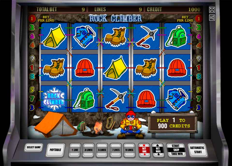 Игровой автомат Rock Climber - играть без регистрации в Rock.