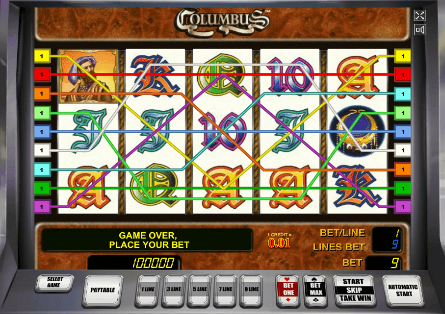 Игровой автомат Columbus Deluxe от Novomatic играть.